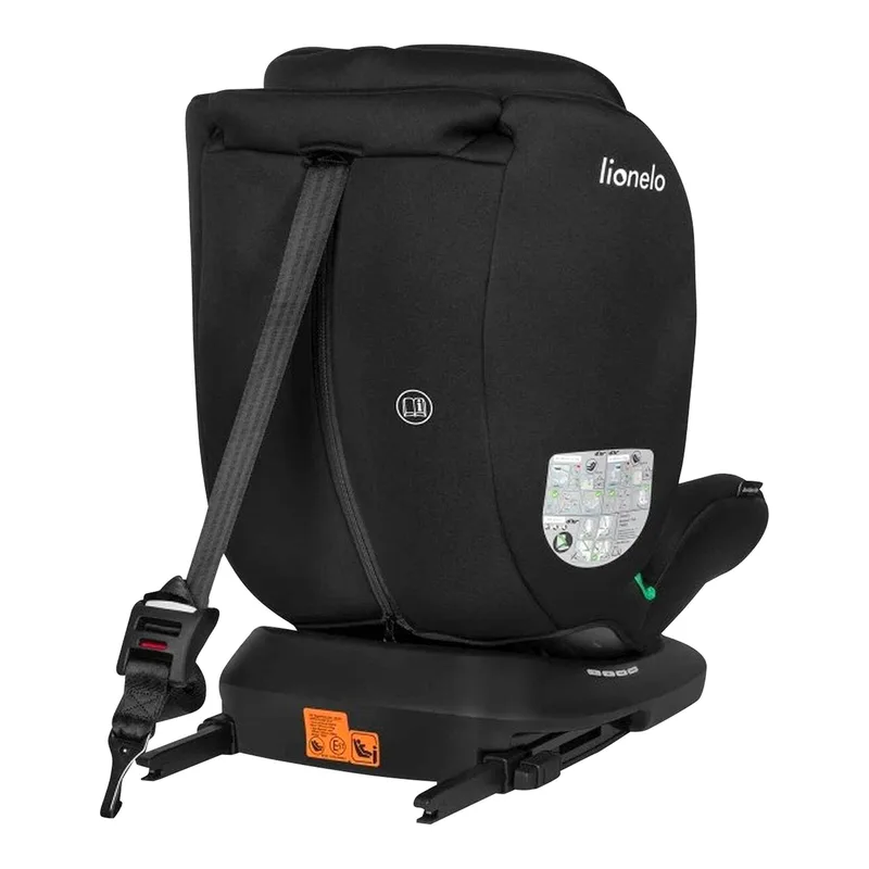Bastiaan i-Size 4in1 Autostoel ISOFIX 360° Draaibaar – Van Geboorte tot 12 Jaar (40-150 cm) – RWF & FWF – Top Tether – Memory Foam – SideProtect – Brede Comfortzitting – i-Size von Lionelo in Schwarz – Produktfoto 2 von 3