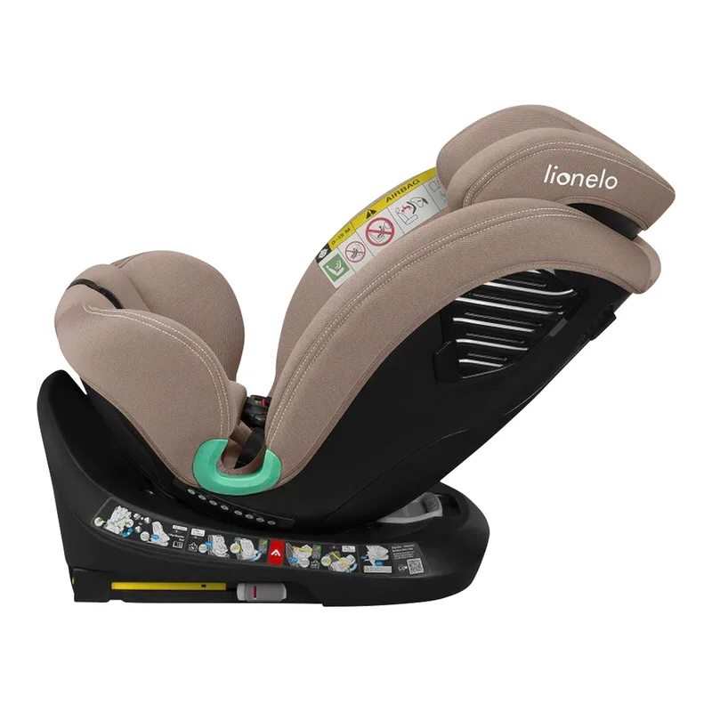 Bastiaan One i‑Size Autostoel – 4-in-1 ISOFIX & Top Tether – Achterwaarts & Voorwaarts – 360° Draaibare EasyTurn Basis – Verstelbare Hoofdsteun & Memory Foam – 40–150 cm – Lange Gebruik & Hoog Veiligheidsniveau by Lionelo in Beige – product photo 3 of 3
