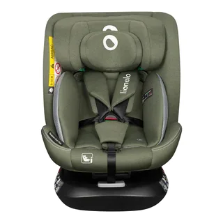 Bastiaan One i‑Size Autostoel – 4-in-1 ISOFIX & Top Tether – Achterwaarts & Voorwaarts – 360° Draaibare EasyTurn Basis – Verstelbare Hoofdsteun & Memory Foam – 40–150 cm – Lange Gebruik & Hoog Veiligheidsniveau von Lionelo in Grün – Produktfoto 3 von 3