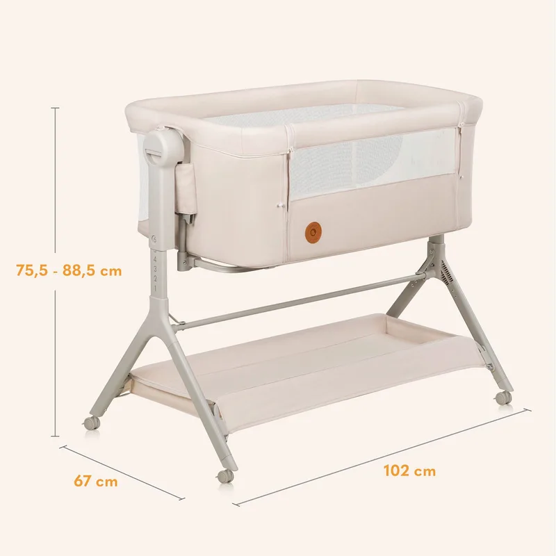 Beistellbett Leonie Plus 3in1 by Lionelo in Beige, 102 × 67 × 75,5 mm – product photo 2 of 3