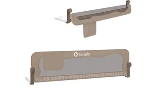 Bedrail Eva (twee gordels, kantelverstelling, eenvoudige montage), eenvoudige montage, opklapbaar om 180 graden, robuuste constructie van Lionelo in Beige, Bruin – productfoto 2 van 5