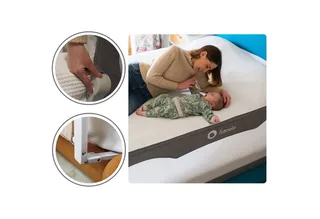 Bedrail HANNA (set), 180 graden 66 cm hoog Standsafe SecureBelt van Lionelo in Grijs – productfoto 2 van 5