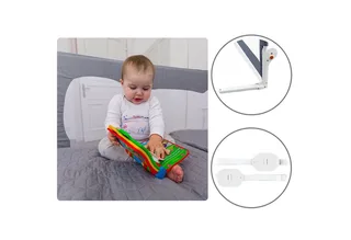 Bedrail HANNA (set), 180 graden 66 cm hoog Standsafe SecureBelt van Lionelo in Grijs – productfoto 3 van 5
