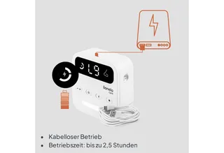 Care BabyAir – Neusreiniger Baby – Krachtige Neuszuiger: 65 kPa – Zuigkracht 7,5 l/min – Draadloos: 1500 mAh – LED Nachtlicht – 9 Zuigstanden – 3x Zachte Siliconen Tips – USB-C – Elektrische Neuspeer / Aspirator – Neusdouche by Lionelo – product photo 5 of 5