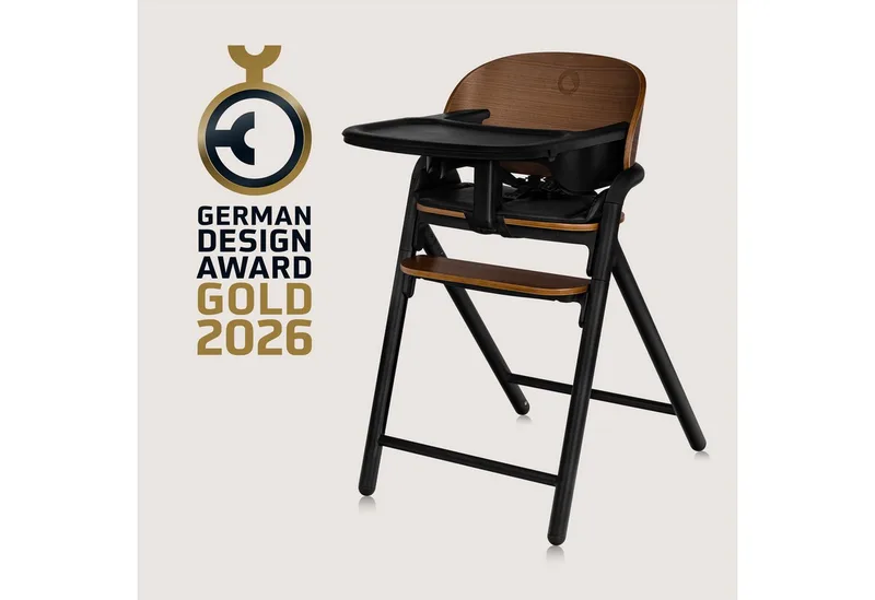 Celia 3-in-1 Houten Kinderstoel – Van Baby tot Volwassene – Verstelbare Zitting & Voetsteun – 5-punts Gordel – Eco-leer Bekleding – Inclusief BabySet & Eetblad – Draagvermogen tot 110 kg von Lionelo in Schwarz – Produktfoto 3 von 4