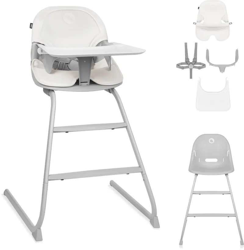 Dalia 2in1 - Kinderstoel - van 6 maanden tot 60 kg - Stabiel frame - Lichtgewicht – 3,5 kg - Draaggreep - Traditionele kinderstoel by Lionelo in Grijs – product photo