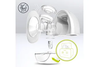 Elektrische Milchpumpe Fidi Free, Set, Elektrische Milchpumpe, Frei Hände Milchpumpe, Sehr leise, USB-C, Akku mit hoher Kapzität by Lionelo in White – product photo 4 of 5