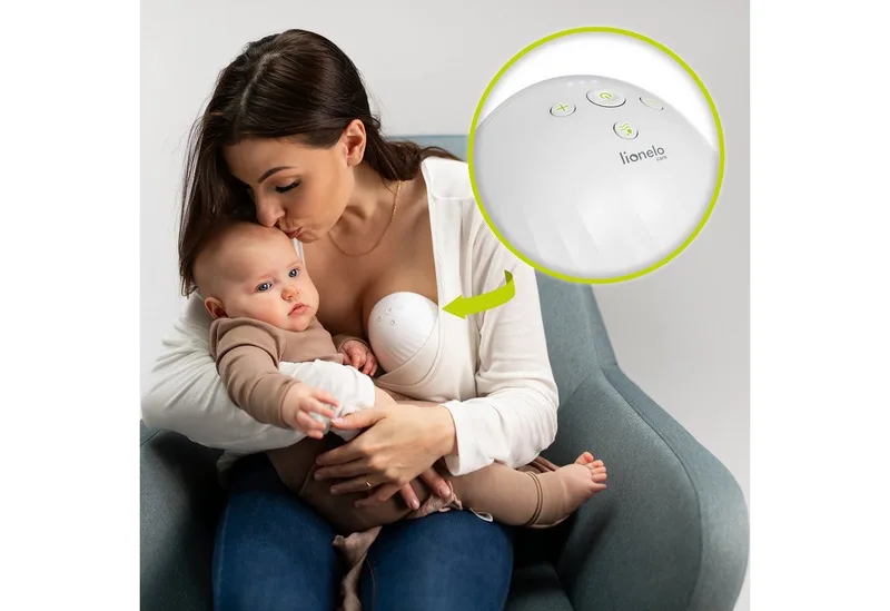 Elektrische Milchpumpe Fidi Free, Set, Elektrische Milchpumpe, Frei Hände Milchpumpe, Sehr leise, USB-C, Akku mit hoher Kapzität by Lionelo in White – product photo 2 of 5
