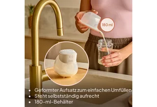Fidi Free Lumi - Elektrische borstkolf - 2 werkingsstanden - massagefunctie - 9 versstelbare niveaus van kracht - 6 verschillende maten van siliconen - capaciteit van 180 ml - energiebesparend - stille werking - timer by Lionelo in White – product photo 3 of 5