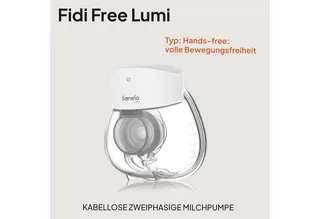 Fidi Free Lumi - Elektrische borstkolf - 2 werkingsstanden - massagefunctie - 9 versstelbare niveaus van kracht - 6 verschillende maten van siliconen - capaciteit van 180 ml - energiebesparend - stille werking - timer by Lionelo in White – product photo 2 of 5
