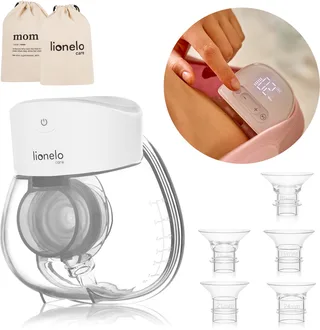 Fidi Free Lumi - Elektrische borstkolf - 2 werkingsstanden - massagefunctie - 9 versstelbare niveaus van kracht - 6 verschillende maten van siliconen - capaciteit van 180 ml - energiebesparend - stille werking - timer by Lionelo in White – product photo 1 of 5