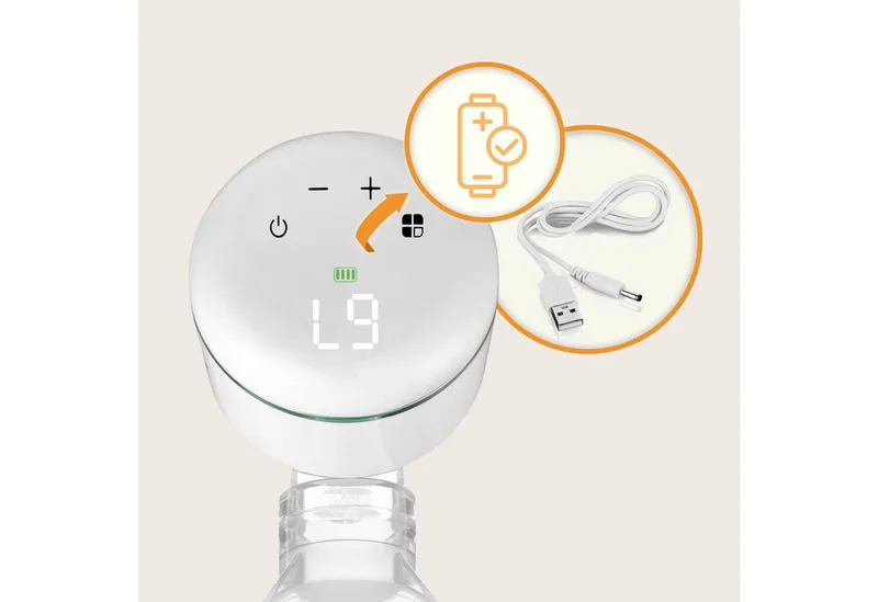 Fidi Plus - Borstkolf - Batterij met hoge capaciteit voor maximaal 150 minuten - Timer - Praktische pauze by Lionelo in White – product photo 5 of 5