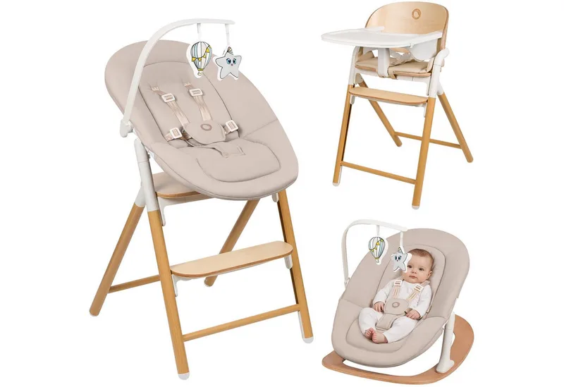 Hochstuhl CELIA (3-in-1-Hochstuhl Komplettset), 3in1/Einhandverstellung/Kunstleder/Tablett/Babyset enthalten by Lionelo in Celia SET – product photo