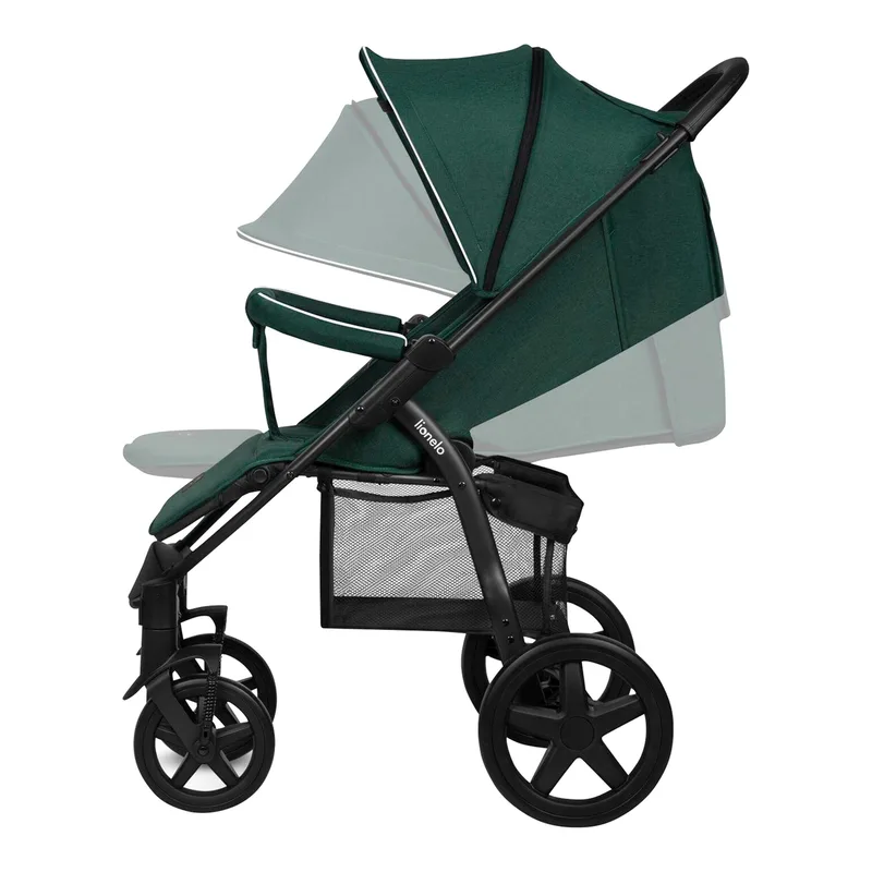 Kinder-Buggy ANNET PLUS, Fußdecke, großer Korb, ab 0 bis 36 Monate by Lionelo in Green – product photo 3 of 3