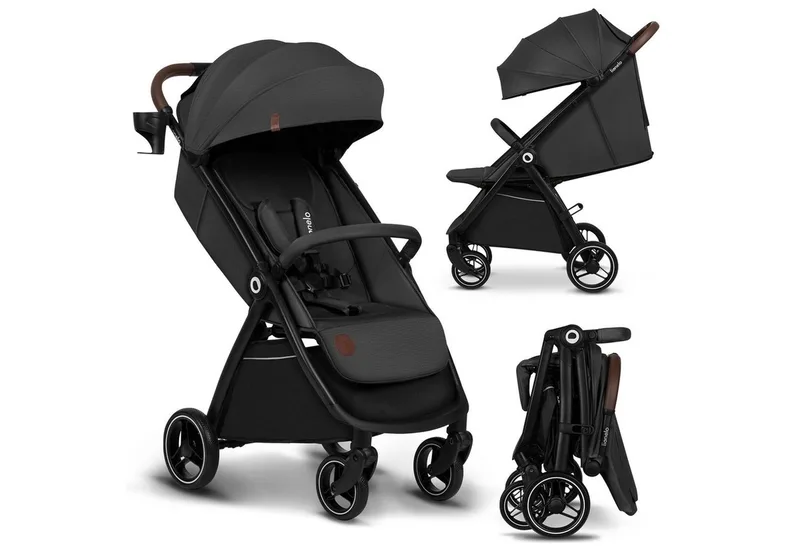 Kinder-Buggy INGRID, Kompakter / Schönes Design/Multifunktional/ab 6 Monaten van Lionelo in Grau – productfoto