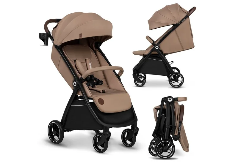 Kinder-Buggy INGRID, Kompakter / Schönes Design/Multifunktional/ab 6 Monaten van Lionelo in Beige – productfoto