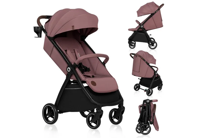 Kinder-Buggy INGRRID, (Set), Auto-Folding/Einhand-Faltung/UPF50+/bis 22 kg van Lionelo in Lila – productfoto