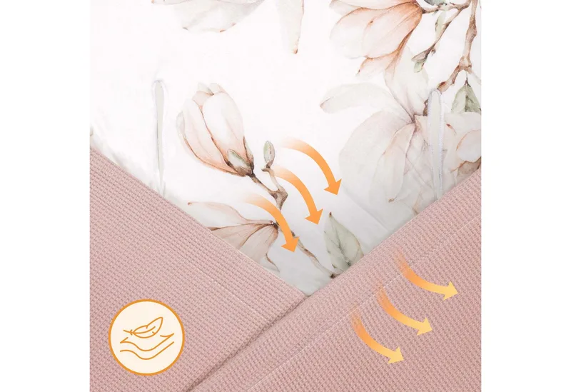 Kinderdecke TRAVEL SWADDLE BLANKET, lionelo, Hypoallergene Materialien/Bambus und Baumwolle/TOG 2,5 by Lionelo in Beige – product photo 5 of 5