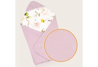 Kinderdecke TRAVEL SWADDLE BLANKET, lionelo, Hypoallergene Materialien/Bambus und Baumwolle/TOG 2,5 by Lionelo in Pink – product photo 3 of 5