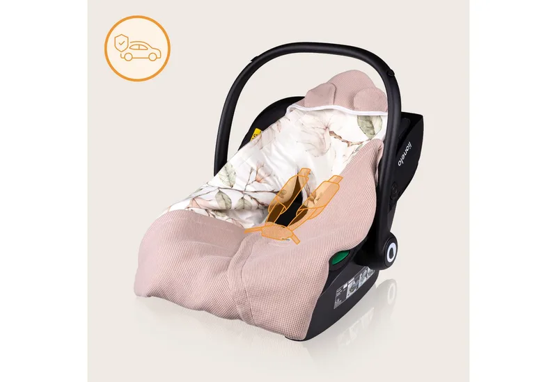 Kinderdecke TRAVEL SWADDLE BLANKET, lionelo, Hypoallergene Materialien/Bambus und Baumwolle/TOG 2,5 by Lionelo in Beige – product photo 4 of 5