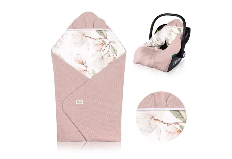 Kinderdecke TRAVEL SWADDLE BLANKET, lionelo, Hypoallergene Materialien/Bambus und Baumwolle/TOG 2,5 by Lionelo in Beige – product photo 1 of 5