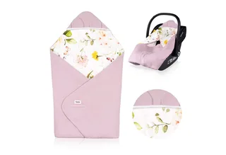 Kinderdecke TRAVEL SWADDLE BLANKET, lionelo, Hypoallergene Materialien/Bambus und Baumwolle/TOG 2,5 by Lionelo in Pink – product photo 1 of 5