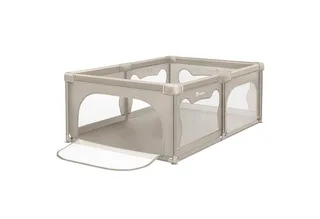 Laufgitter WILLOW XL (Set), sehr große Spielfläche, 2 abschließbare Seiteneingänge von Lionelo in Beige – Produktfoto 1 von 5