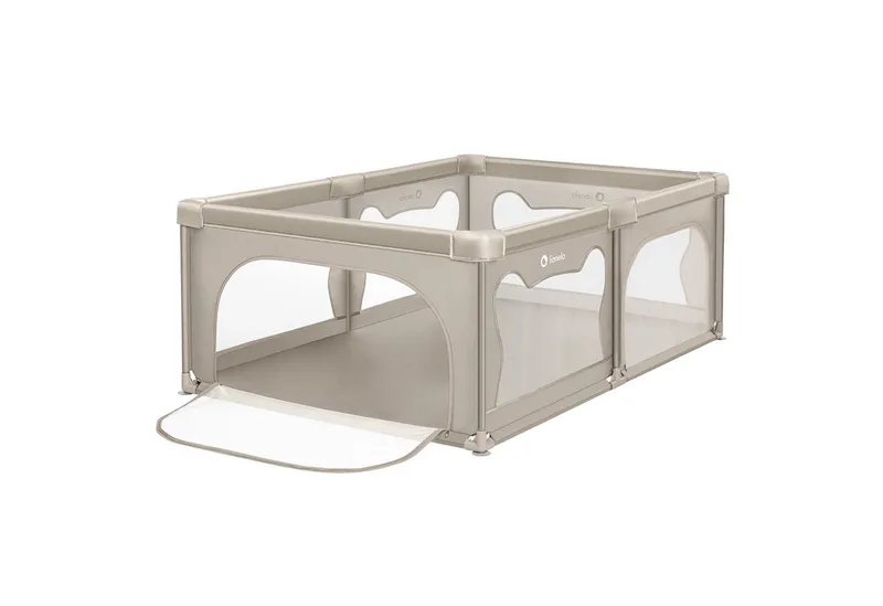 Laufgitter WILLOW XL (Set), sehr große Spielfläche, 2 abschließbare Seiteneingänge de Lionelo en Beige – photo produit