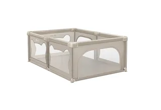Laufgitter WILLOW XL (Set), sehr große Spielfläche, 2 abschließbare Seiteneingänge von Lionelo in Beige – Produktfoto 2 von 5