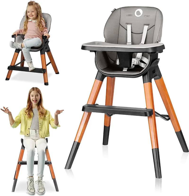 Mona - Kinderstoel - 4in1 - Antislip - gordel - 75kg by Lionelo in Zwart – product photo