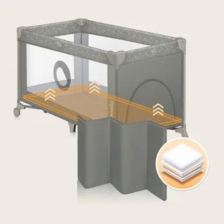 Reisebett Stefi 2in1 by Lionelo in Beige, 67 × 73 × 126 mm – product photo 3 of 3