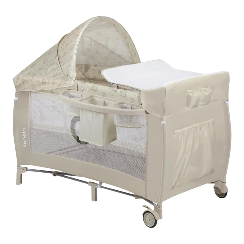 Reisebett Sven Plus 2in1 by Lionelo in Beige, 71 × 86 × 127 mm – product photo 1 of 5