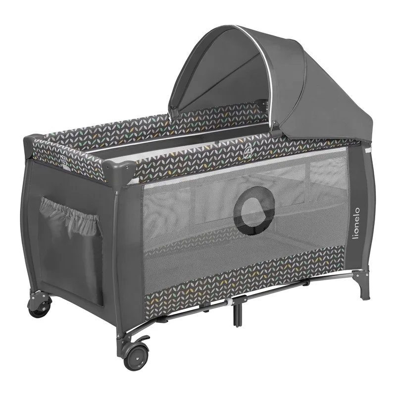 Reisebett Sven Plus 2in1 by Lionelo in Grey, 71 × 86 × 127 mm – product photo 2 of 3