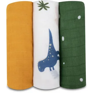 Set Dino Bamboo Deken fra Lionelo – produktbillede 2 af 2