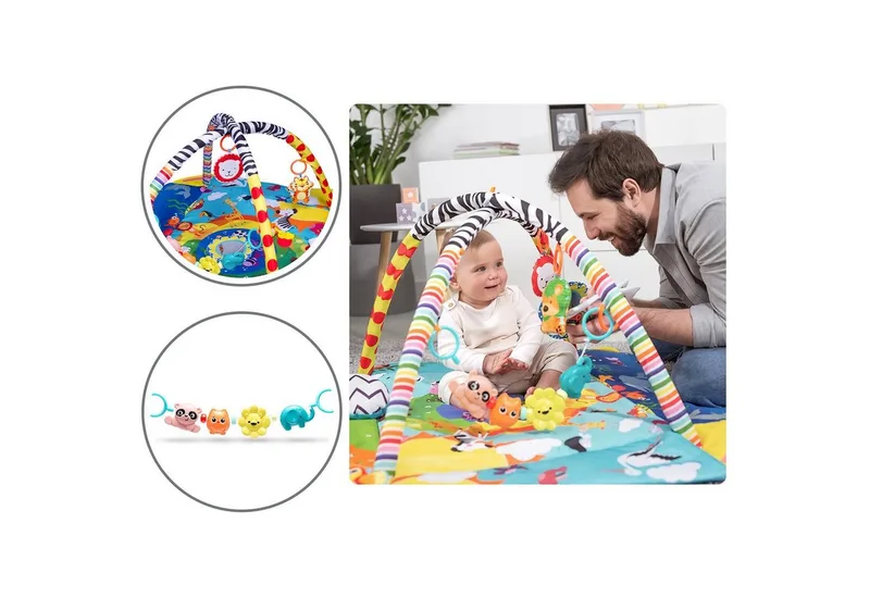 Spielbogen ANIKA PLUS, Schnelles Aufstellen, Anpassung an das Kind, Interaktives Buch de Lionelo en Bleu, Jaune – photo produit 3 sur 5