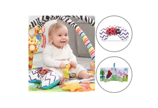 Spielbogen ANIKA PLUS, Schnelles Aufstellen, Anpassung an das Kind, Interaktives Buch de Lionelo en Bleu, Jaune – photo produit 2 sur 5