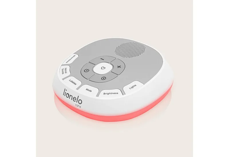 Muziekdoosje BABYNAP, draagbaar, lamp, LoveBeat, hartslag van mama en 20 geluiden van Lionelo in Wit – productfoto 5 van 5