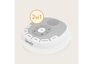 Muziekdoosje BABYNAP, draagbaar, lamp, LoveBeat, hartslag van mama en 20 geluiden van Lionelo in Wit – productfoto 2 van 5
