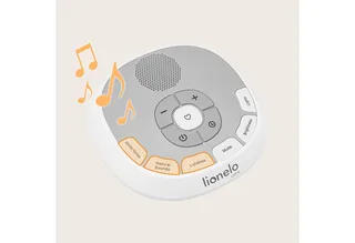 Muziekdoosje BABYNAP, draagbaar, lamp, LoveBeat, hartslag van mama en 20 geluiden van Lionelo in Wit – productfoto 3 van 5