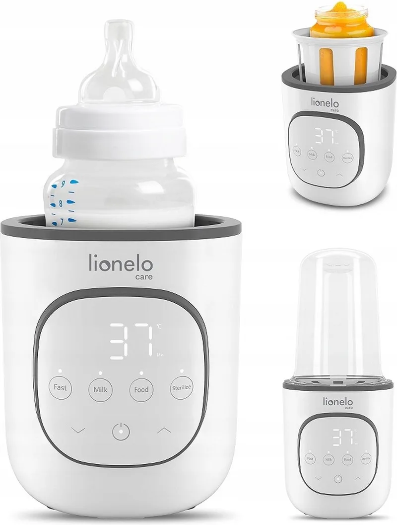 Thermup 2.0 Flessenwarmer 5in1 - Verwarming van vloeistoffen en eten - sterilseren en ontdooien - BPA-FREE - Overhittingsbeveiliging - Thermostaat - Automatische uitschakeling bij watertekort by Lionelo in Wit – product photo