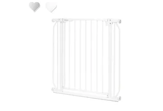 Deurhekje Truus Slim en Led, zonder boren metaal 90° stop naar beide kanten draaibaar 75-105cm van Lionelo in Wit – productfoto 1 van 5