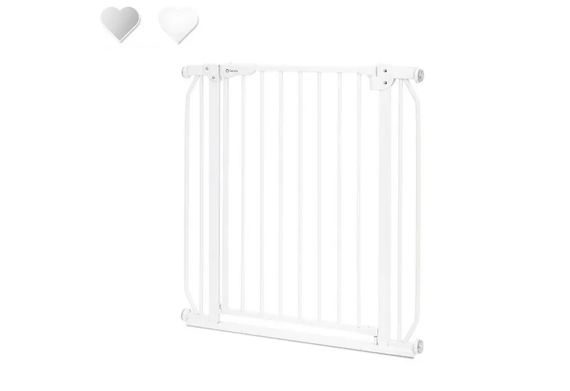 Deurhekje Truus Slim en Led, zonder boren metaal 90° stop naar beide kanten draaibaar 75-105cm van Lionelo in Wit – productfoto 1 van 5