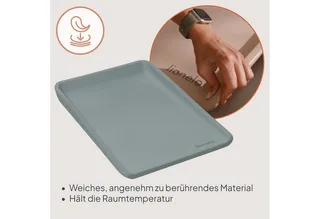 Wickelauflage MEGS, PU-Schaum/weiche Ränder/Antirutsch/Oberfläche wasserfest by Lionelo in Grey – product photo 4 of 4