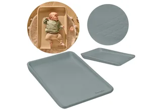 Wickelauflage MEGS, PU-Schaum/weiche Ränder/Antirutsch/Oberfläche wasserfest by Lionelo in Grey – product photo 1 of 4