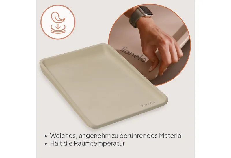 Wickelauflage MEGS, PU-Schaum/weiche Ränder/Antirutsch/Oberfläche wasserfest by Lionelo in Beige – product photo 4 of 4