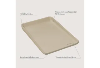 Wickelauflage MEGS, PU-Schaum/weiche Ränder/Antirutsch/Oberfläche wasserfest by Lionelo in Beige – product photo 2 of 4