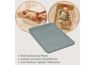 Wickelauflage MEGS, PU-Schaum/weiche Ränder/Antirutsch/Oberfläche wasserfest by Lionelo in Grey – product photo 3 of 4