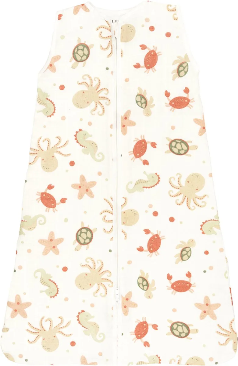 Icecream Slaapzak Hydrofiel Oatmeal 70cm Zomerslaapzak från Little Boo i Beige – produktbild