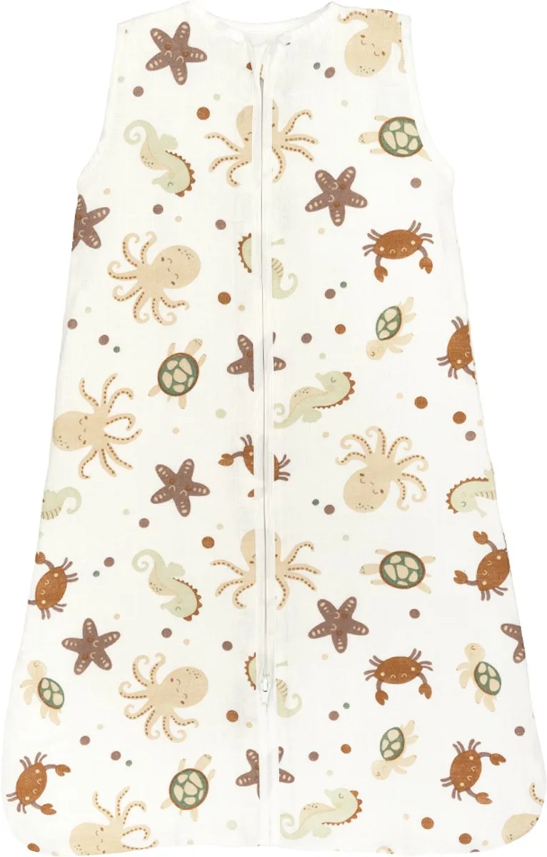 Icecream Slaapzak Hydrofiel Oatmeal 70cm Zomerslaapzak från Little Boo i Beige – produktbild