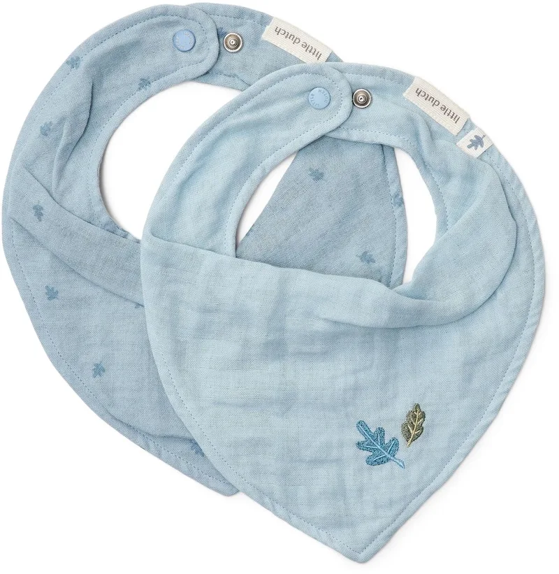 2-pack bandana slab - Essentials by Little Dutch in Blue – product photo